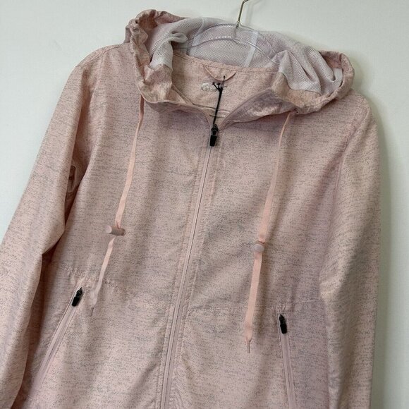 NEW Zyia Pink Bomber Jacket Womens Size Small Hooded Windbreaker - Picture 3 of 10